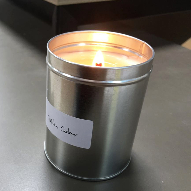 Wholesale 350g UK custom private label scented travel scented soy wax candles tins supply free samples